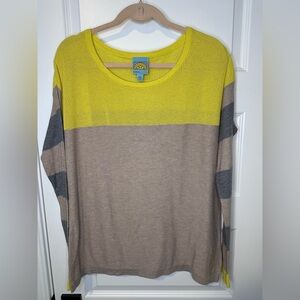 C&C California Vibrant Yellow Knit Sweater